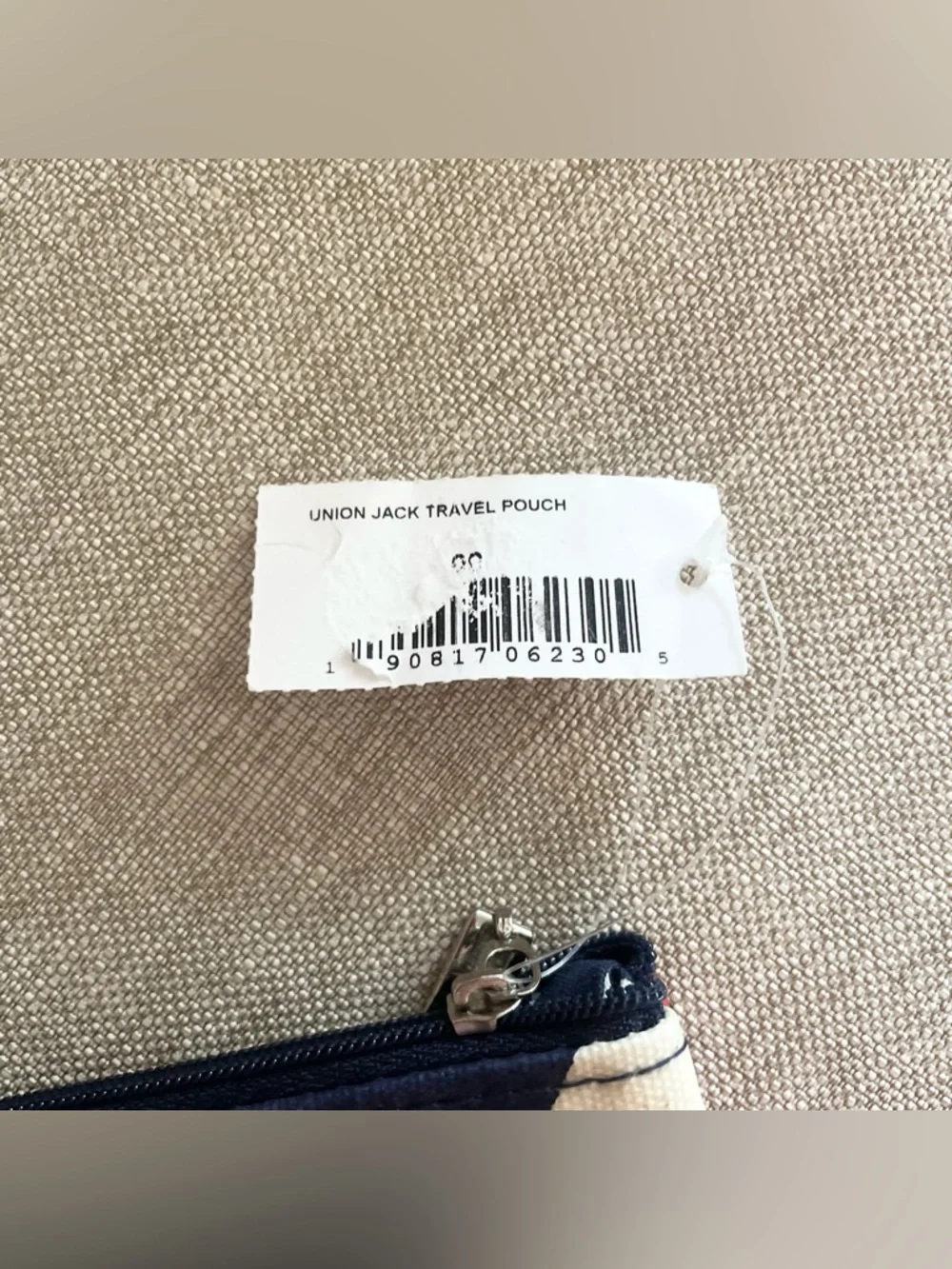 NWT Harrods Union Jack Travel Pouch
